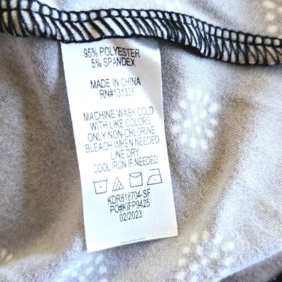 🏷️NINA BRITTON Knit Stretch Fit/Flare Criss Cross Back Casual Dress Size 2X - Picture 14 of 14